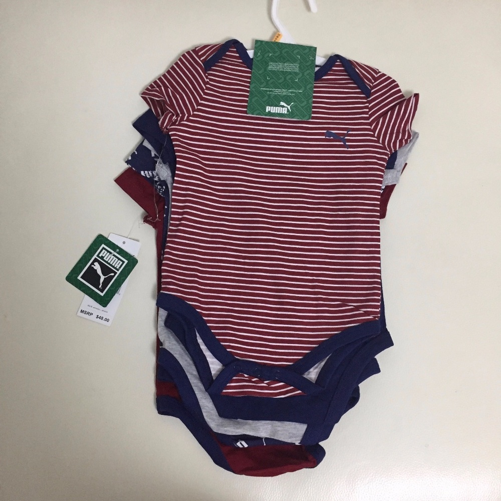 Puma baby boy bodysuits 5pc set - Picture 2 of 5